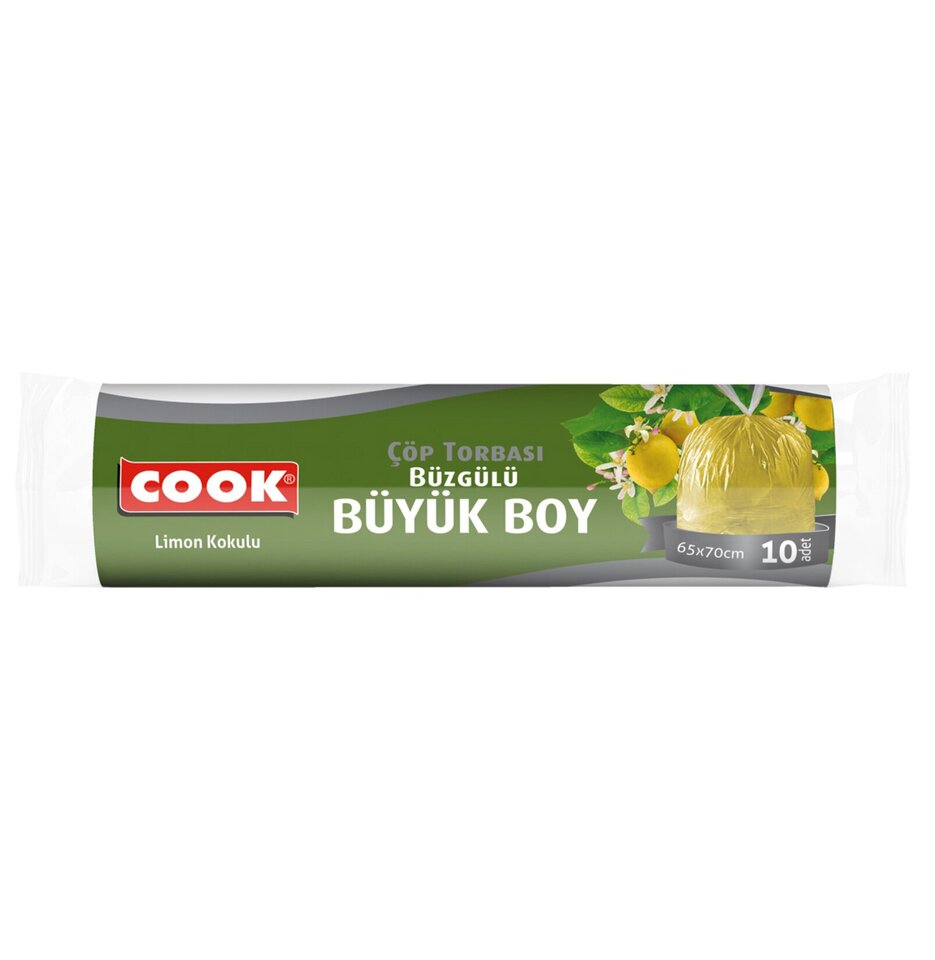 COOK ÇÖP TOR. BÜZGÜLÜ LİMON KOKULU 65X70CM-BÜYÜK B